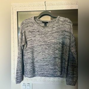 Heather Grey knit sweater, crop